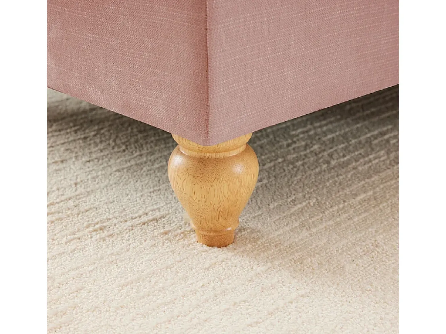 Sofá*DripeX Sofá 3 Lugares Chenille Meados do Século, Capa Removível e 3 Almofadas, 272x83.5x93cm, Rosa