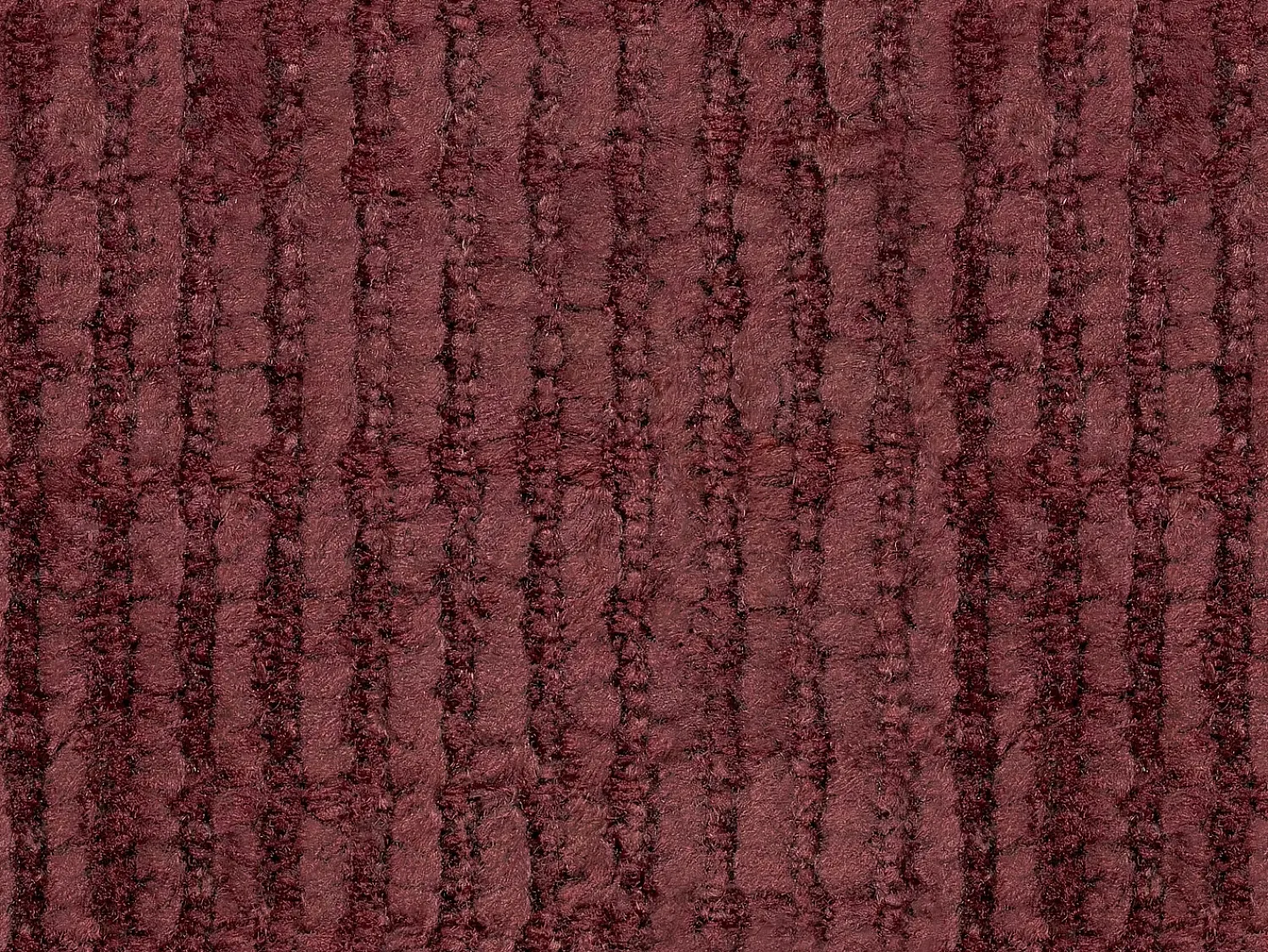 New Vente-unique Sofá 3 lugares conversível abertura rápida tecido chenille área de dormir 140cm - 14cm LORETO Bordeaux