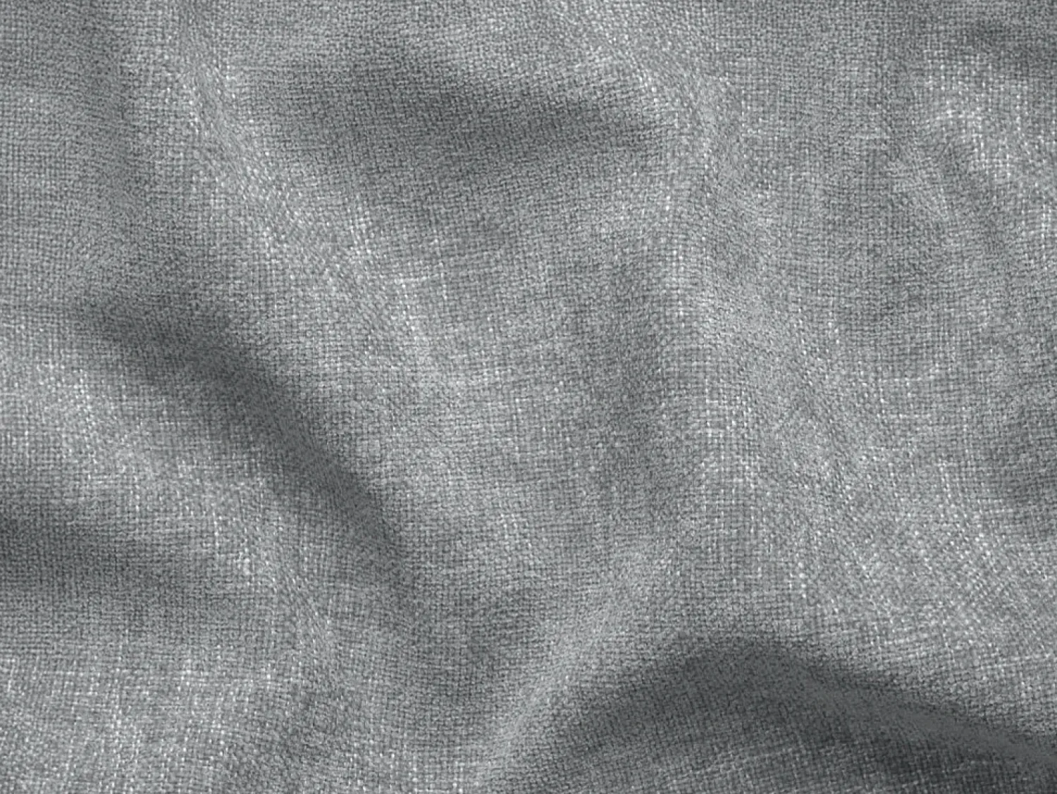 Sofá|Vente-unique Sofá 4 lugares convert. abert. ráp. tecido cinza 160cm e colchão 22cm ripas largas RIZORA Cinzento