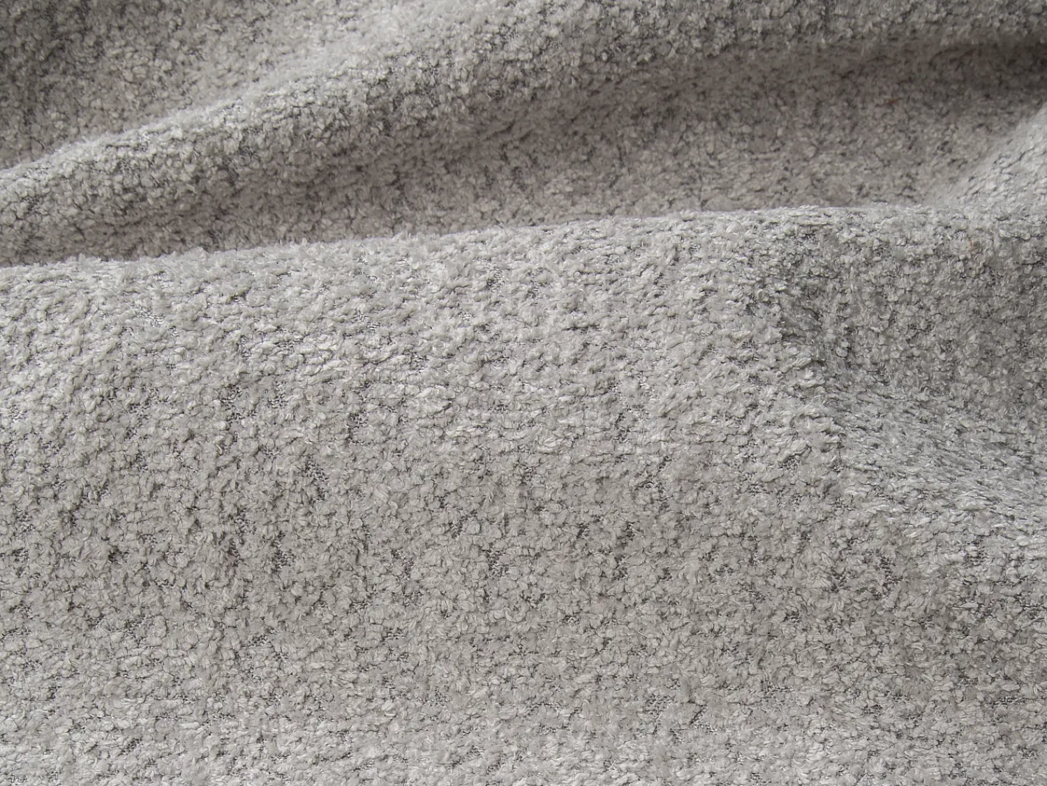 Sofá|Vente-unique Sofá 3 lugares convert. abert. rápida bouclé cinza-claro cama 140cm e colchão 22cm CALITO Cinzento claro