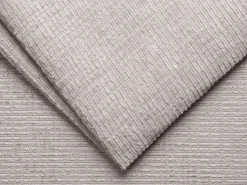 Best Vente-unique Sofá 4 lugares convert. abert. rápida tecido chenille bege ripas largas 14 cm LORETO Taupe