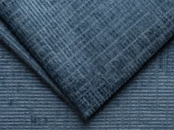 Sofá|Vente-unique Sofá 3 lugares convert. Abert. rápida tecido chenille bege, cama 140 cm e 18 cm LORETO Azul