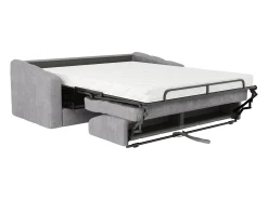 Vente-unique Sofá 3 lugares convertível abertura rápida tecido texturizado 140 cm Colchão 14 cm DARIELO^ Sofá