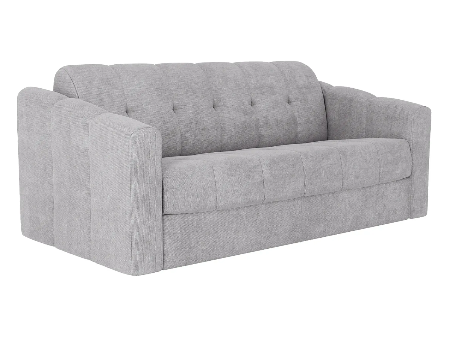 Vente-unique Sofá 3 lugares convertível abertura rápida tecido texturizado 140 cm Colchão 14 cm DARIELO^ Sofá