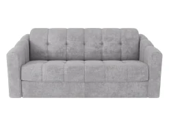 Vente-unique Sofá 3 lugares convertível abertura rápida tecido texturizado 140 cm Colchão 14 cm DARIELO^ Sofá