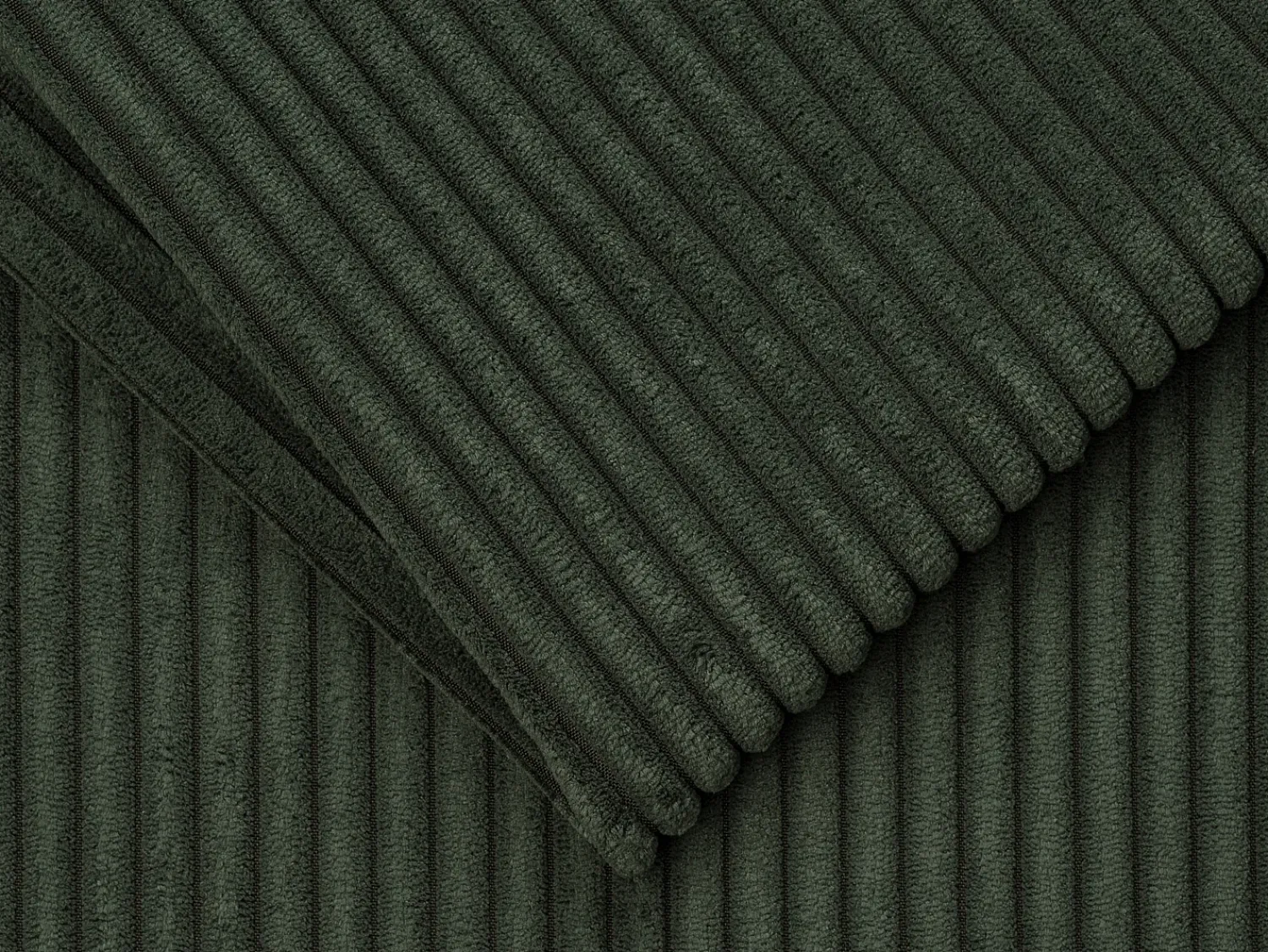 Discount Vente-unique Sofá 3 lugares convertível abertura rápida veludo canelado verde 140 cm e 14 cm CALITO Verde pinho