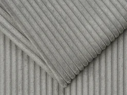 Vente-unique Sofá 4 lugares convertível abertura rápida veludo canelado cinza-claro 160cm e 18cm CALITO^ Sofá