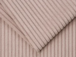 Vente-unique Sofá 4 lugares convertível abertura rápida veludo canelado cor-de- 160cm e 22cm LORETO^ Sofá