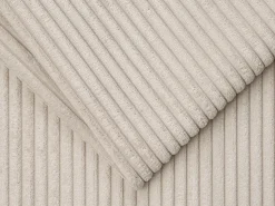 Sofá|Vente-unique Sofá 3 lugares convertível abertura rápida veludo canelado 140 cm e 18 cm CALITO Bege