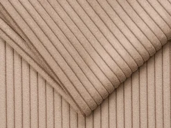 Sofá*Vente-unique Sofá 3 lugares convertível abertura rápida veludo canelado 140cm e 14cm LORETO Taupe