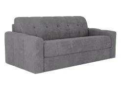 Vente-unique Sofá 3 lugares convertível abertura rápida tecido ripas largas 140 cm Colchão 22 cm DARIELO^ Sofá