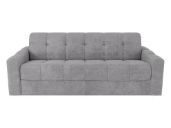 Vente-unique Sofá 3 lugares convertível abertura rápida tecido ripas largas 140 cm - 22 cm DARIELO^ Sofá