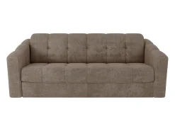 Vente-unique Sofá 4 lugares convertível abertura rápida em tecido texturizado 160 cm Colchão 18 cm DARIELO^ Sofá