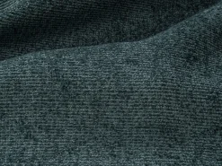 Vente-unique Sofá 4 lugares convertível abertura rápida tecido azul ripas largas 160 cm Colchão 14 cm DARIELO^ Sofá