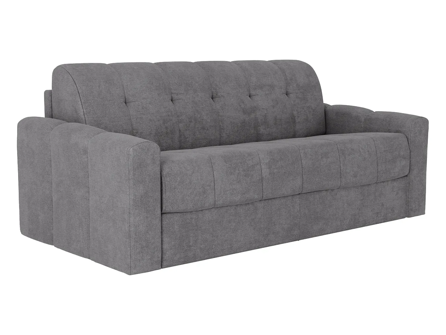 Vente-unique Sofá 3 lugares convertível abertura rápida em tecido texturizado 140 cm Colchão 22 cm DARIELO^ Sofá