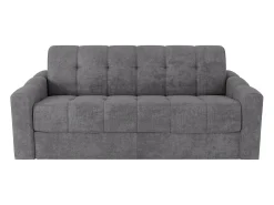Vente-unique Sofá 3 lugares convertível abertura rápida em tecido texturizado 140 cm Colchão 22 cm DARIELO^ Sofá