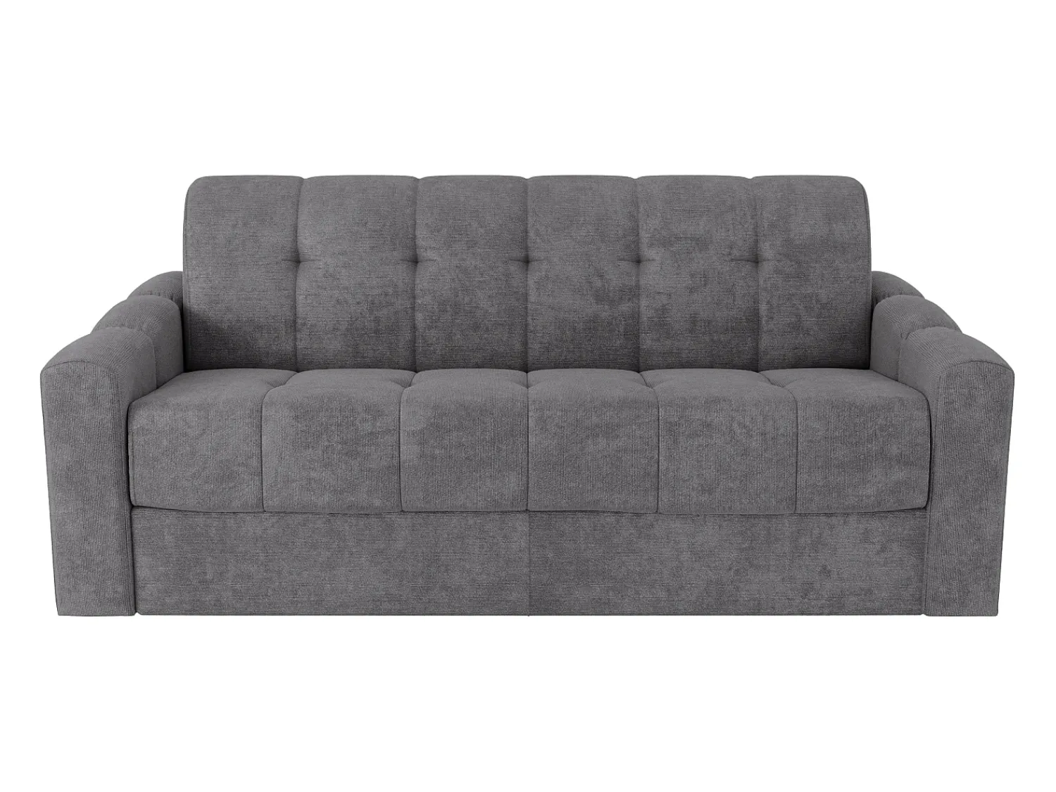Vente-unique Sofá 3 lugares convertível abertura rápida em tecido texturizado 140 cm Colchão 22 cm DARIELO^ Sofá