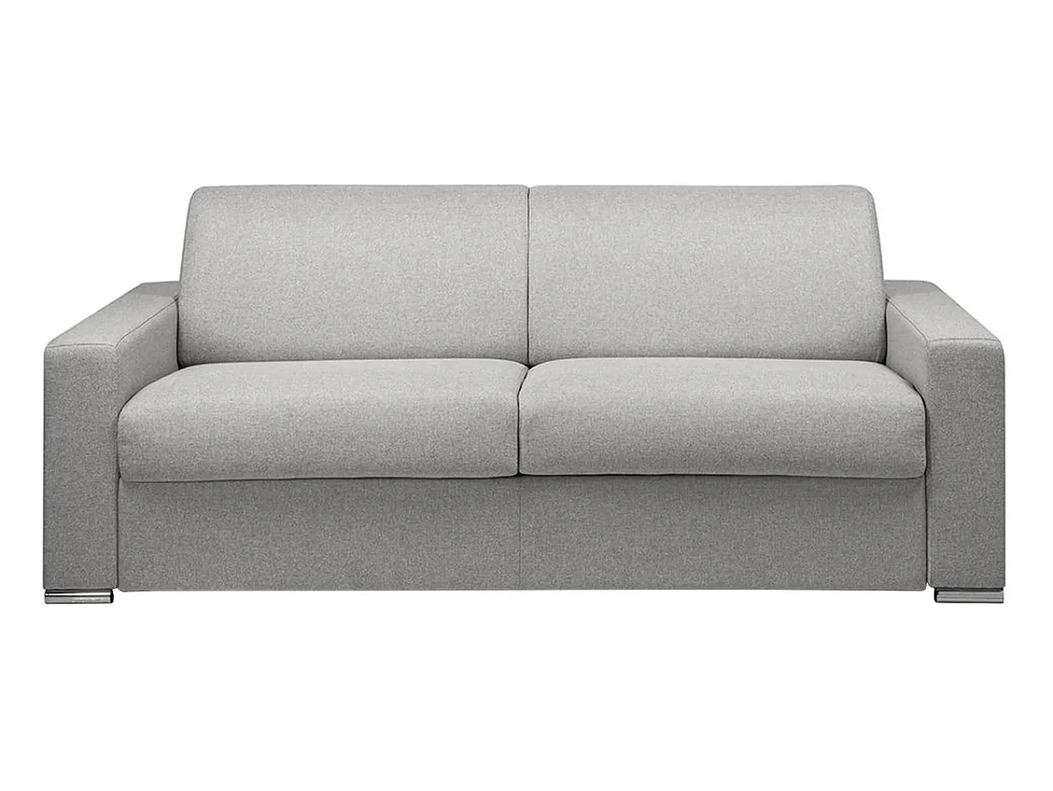 Sofá|Vente-unique Sofá 4 lugares convertível de abertura rápida em tecido cinza - Colchão de 16 cm - CALITO Cinzento