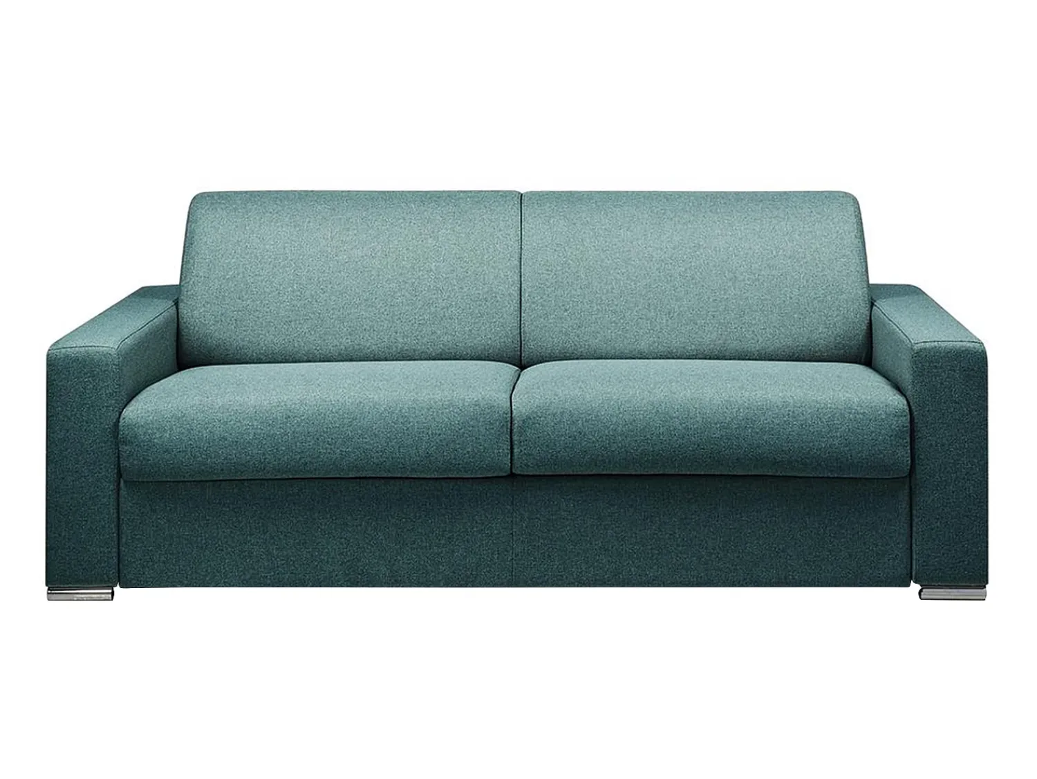 Sofá|Vente-unique Sofá 4 lugares convertível de abertura rápida em tecido - Colchão de 18 cm - CALITO Azul