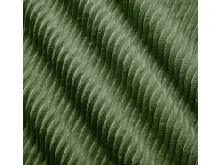 Sofá*DripeX Sofá angular modular 3 lugares - de Veludo cotelê - com 3 almofadas e puff - 298x178x75cm - Verde