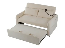 Sofá com suporte para telemóvel e bolso - encosto ajustável - para sala e quarto^ Sofá