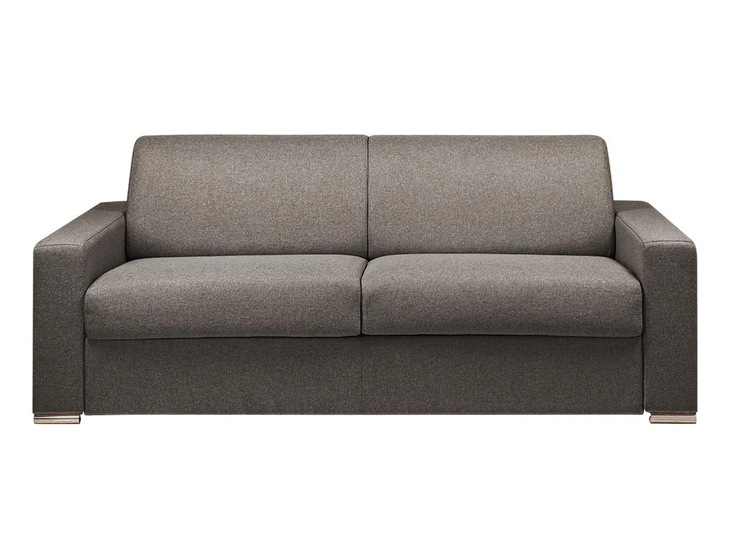 Online Vente-unique Sofá cama 4 lugares colchão de 18 cm tecido cinzento escuro CALITO Cinza antracite