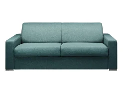 Vente-unique Sofá cama 4 lugares colchão de 18 cm tecido CALITO^ Sofá