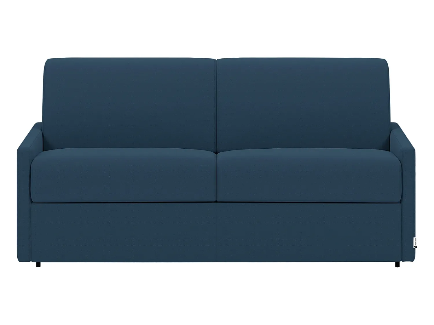 Vente-unique Sofá cama 4 lugares colchão de 22 cm tecido cinzento CALIFE^ Sofá