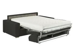 Vente-unique Sofá cama 2 lugares pele sintética colchão de 18cm EMIR^ Sofá