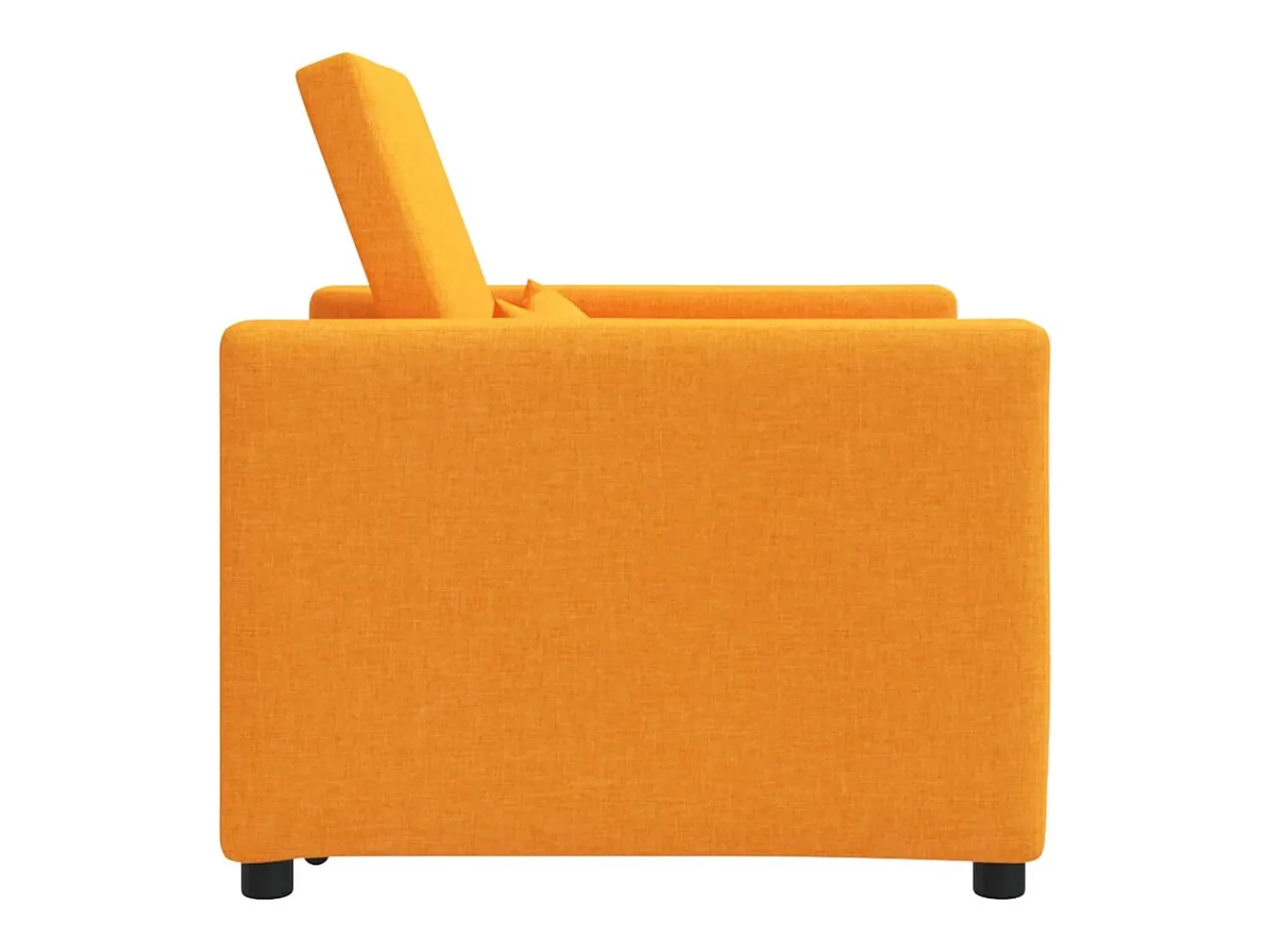 Outlet Sofá cama single Amarelo-escuro 90x165x87 cm tecido SHL521009 Amarelo mostarda