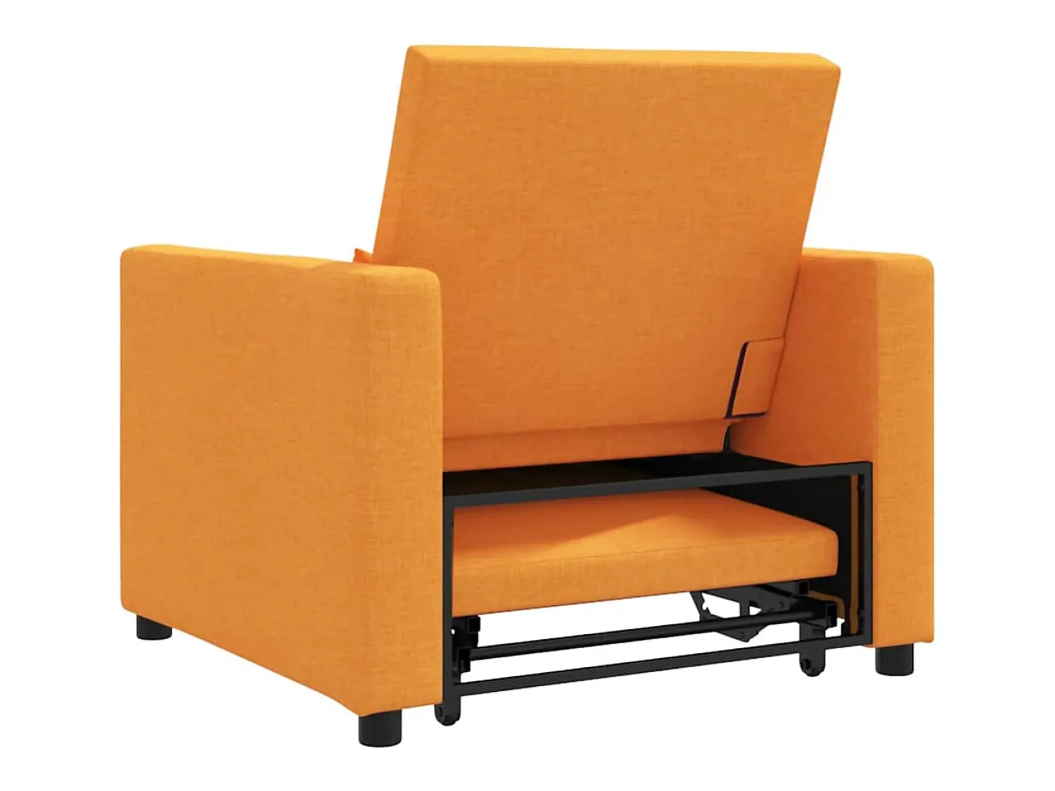 Outlet Sofá cama single Amarelo-escuro 90x165x87 cm tecido SHL521009 Amarelo mostarda