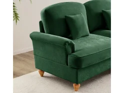 DripeX Sofá Cantinho Modular 4 Lugares em L - Chenille - Capa Removível e Puf - 350x140x93cm -^ Sofá