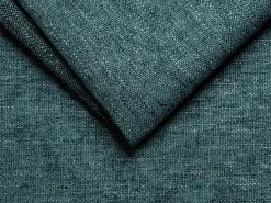 Sofá*Vente-unique Sofá canto reversível convert. abert. rápida tecido bege ripas largas 140cm E.22cm VIZIR Azul