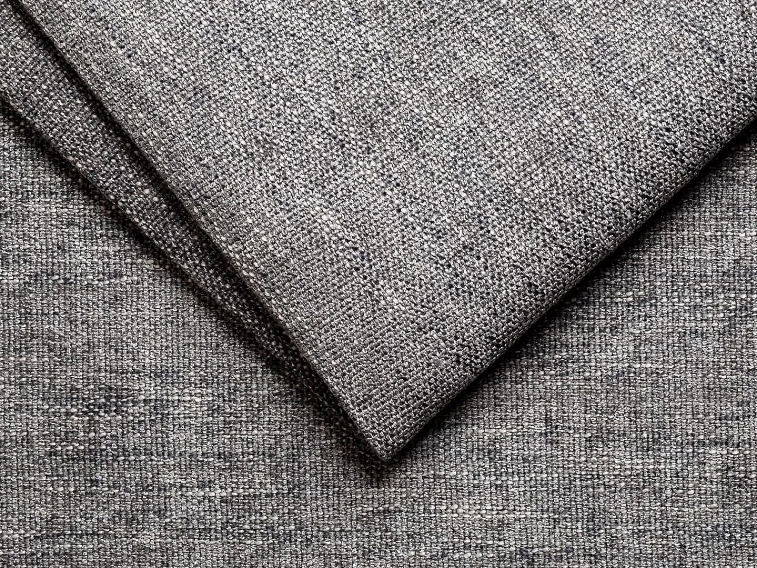 Vente-unique Sofá canto reversível convertível abert. rápida tecido bege, cama 140 cm, esp. 22 cm VIZIR Cinza antracite