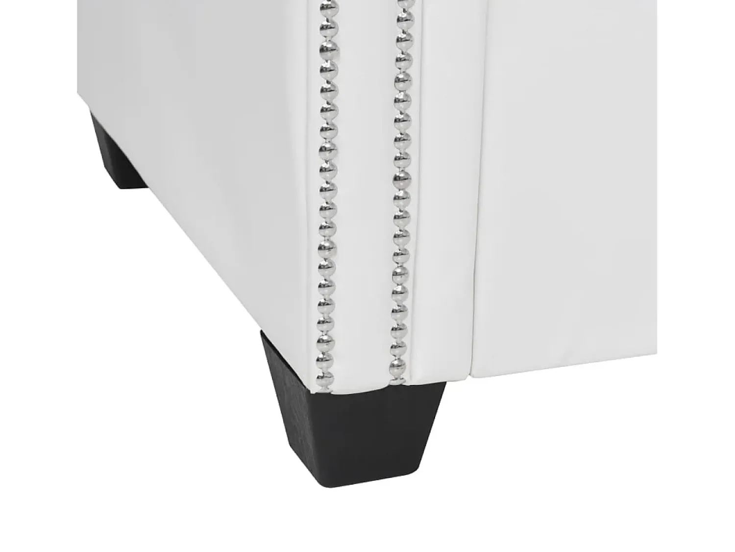 Hot vidaxl Sofá Chesterfield em forma de L couro artificial Branco