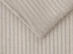 Vente-unique Sofá convert. abert. ráp. veludo canel. , cama ripas largas 140cm, colchão 22cm VIZIR^ Sofá