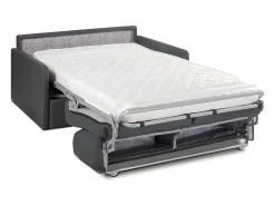 Discount Vente-unique Sofá convertível abertura rápida tecido assento memória de forma 120 cm colchão 14 cm CALIFE Cinzento