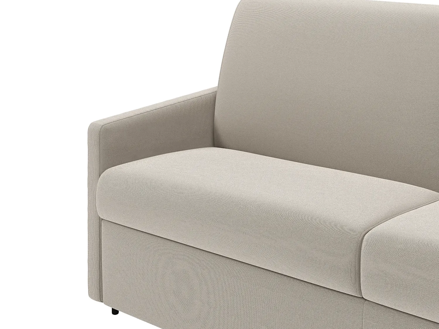 Vente-unique Sofá convertível abertura rápida tecido assento memória de forma 140 cm colchão 18 cm CALIFE^ Sofá