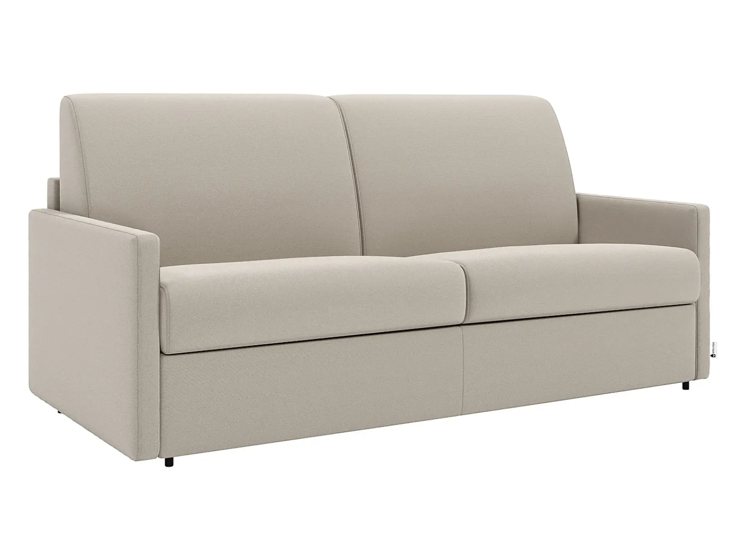 Vente-unique Sofá convertível abertura rápida tecido assento memória de forma 140 cm colchão 18 cm CALIFE^ Sofá
