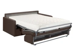 Vente-unique Sofá convertível abertura rápida tecido assento memória de forma 160 cm colchão 18 cm CALIFE^ Sofá
