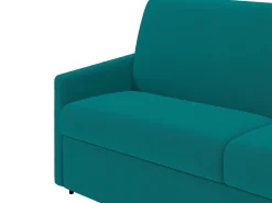 Vente-unique Sofá convertível abertura rápida em tecido assento em espuma com assento de memória de forma 160 cm colchão 14 cm CALIFE^ Sofá