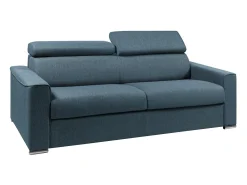 Vente-unique Sofá convertível abertura rápida tecido assento espuma com memória 160 cm colchão 14 cm VIZIR^ Sofá