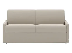 Clearance Vente-unique Sofá convertível abertura rápida tecido assento espuma com assento de memória de forma 120 cm colchão 22 cm CALIFE Bege