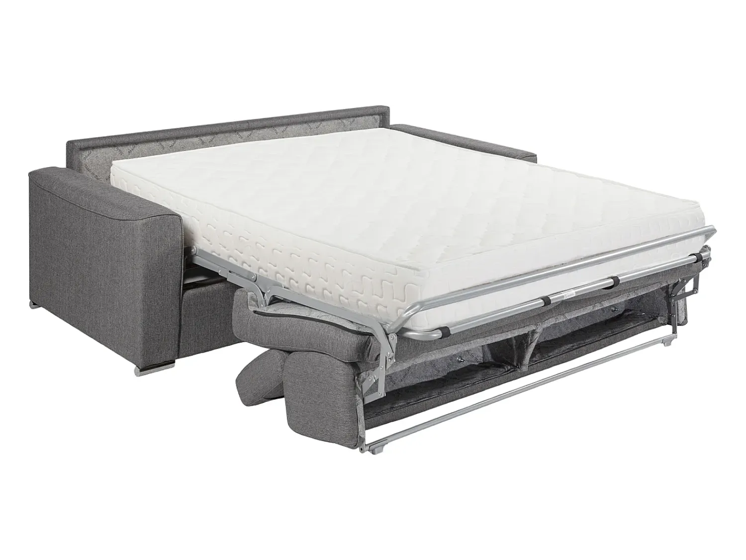 Best Vente-unique Sofá convertível tecido roxo assento memória de forma 140 colchão memória de forma 22cm VIZIR Violeta