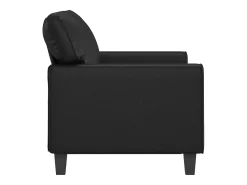 Sofá| Sofá de 2 lugares 120 cm couro artificial PT364147 Preto