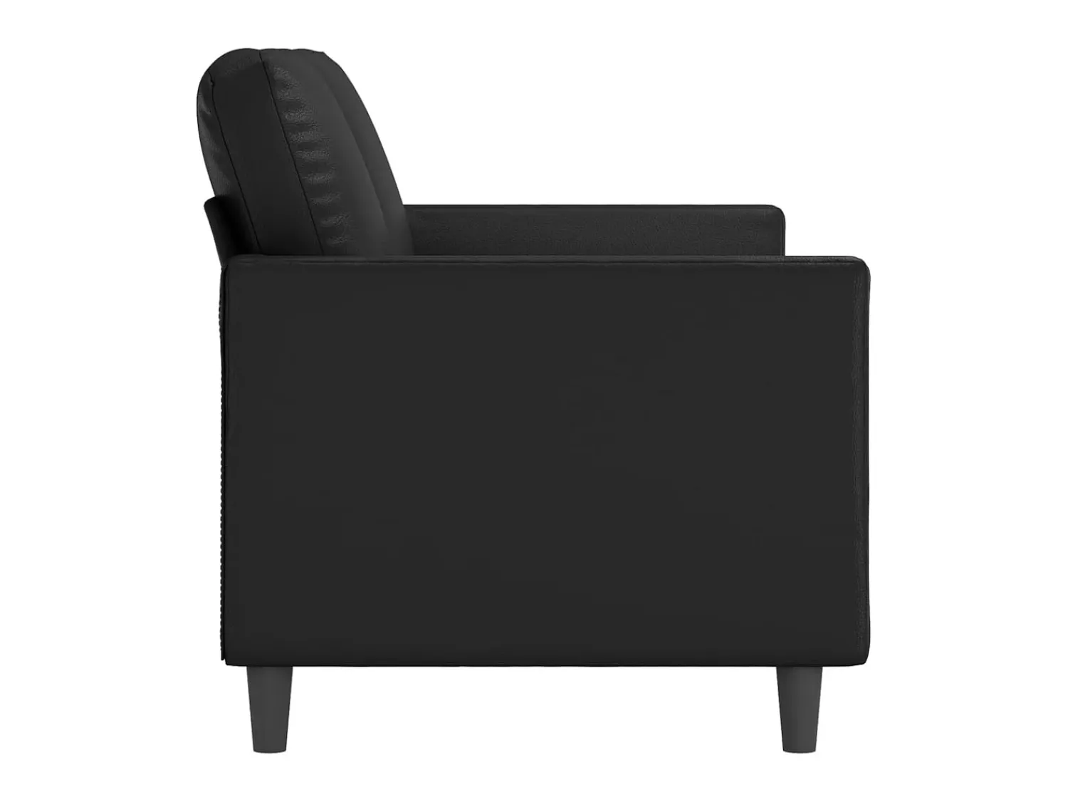 Sale Sofá de 2 lugares 140 cm couro artificial PT905763 Preto