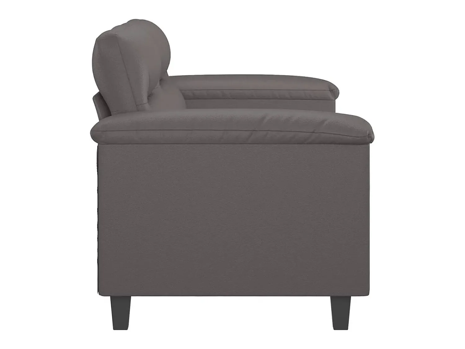 Sale vidaxl Sofá de 2 lugares 140 cm couro artificial cinza Cinzento