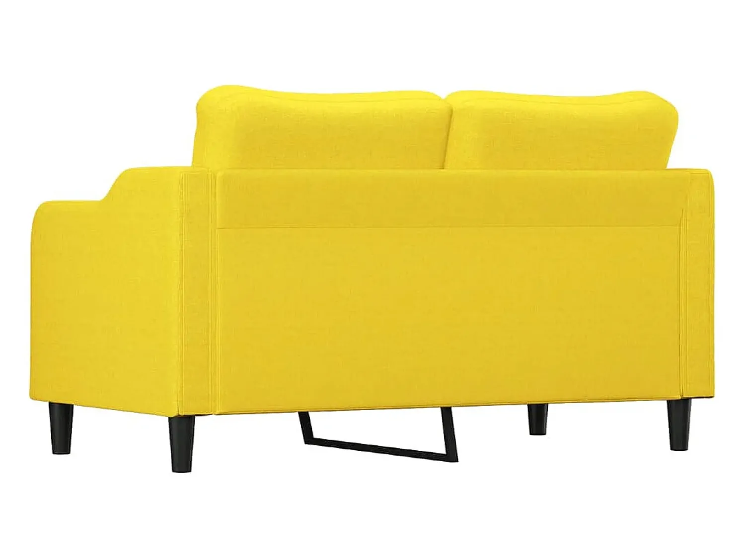 Sofá* Sofá de 2 lugares 140 cm tecido -claro PT674125 Amarelo