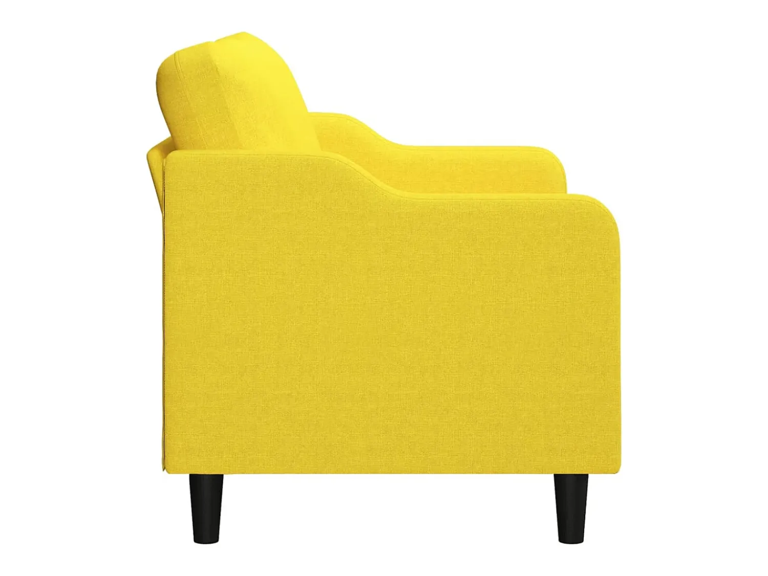 Sofá* Sofá de 2 lugares 140 cm tecido -claro PT674125 Amarelo