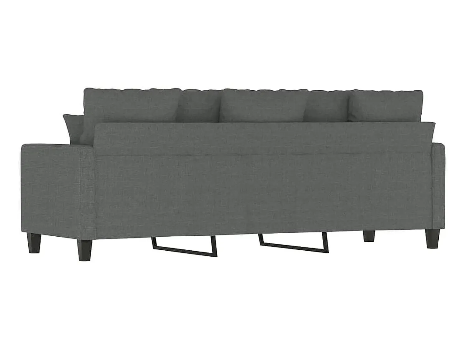 Sofá* Sofá de 3 lugares 180 cm tecido cinza-escuro PT450819 Cinzento